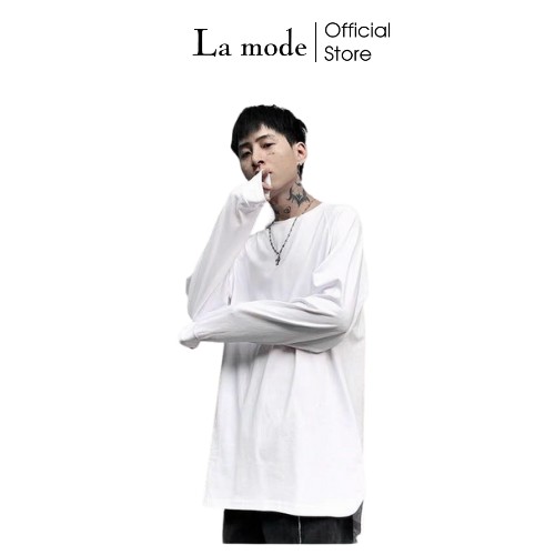 Áo Thun Trơn Dài Tay Xỏ Ngón Long Sleeve Tee Unisex - La mode