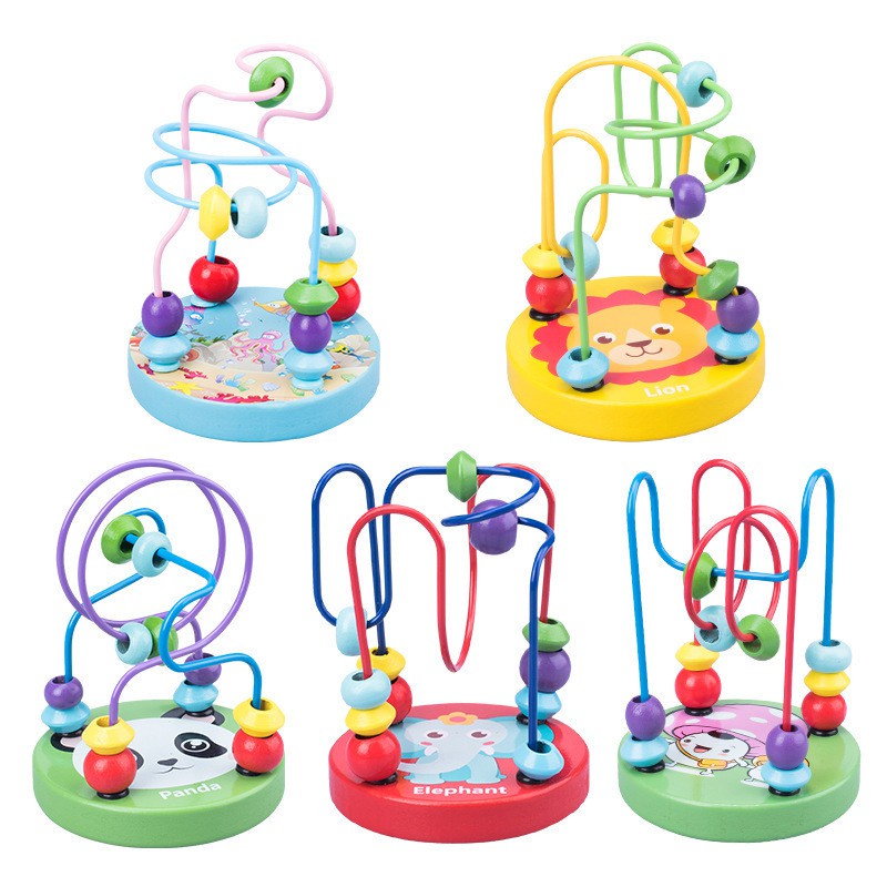 Đồ chơi phát triển trí tuệ luồn hạt mini Sankid giúp bé rèn luyện tính kiên nhẫn