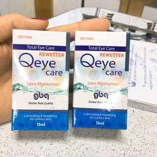 Nước nhỏ mắt kính áp tròng QEYE CARE Hàn Quốc( tặng khay ngâm lens như hình)