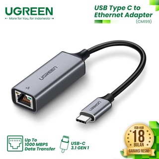 Ugreen Đầu Chuyển Đổi USB C Sang 1000MPbps 50737 – Ugreen CM199 Type C Sang Ethernet RJ45 up Sang 1000mbps