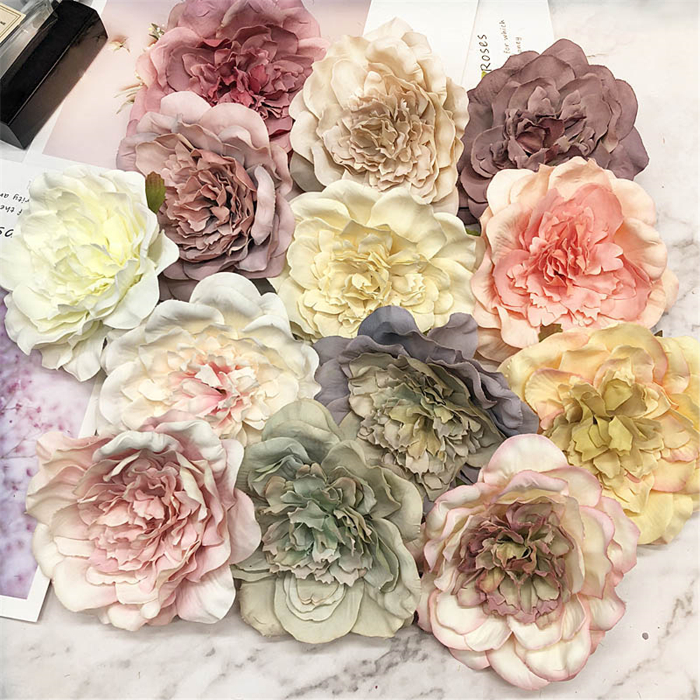 Bộ 5 Bông Hoa Giả 10cm Trang Trí Tiệc