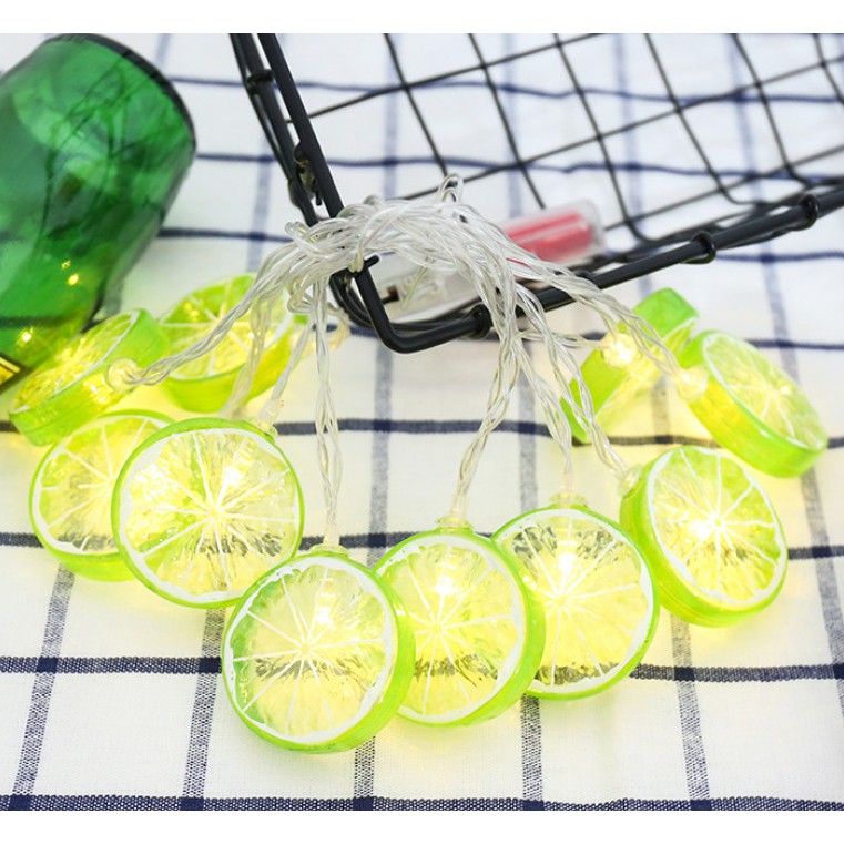 Đèn dây trang trí hình lát chanh dễ thương
