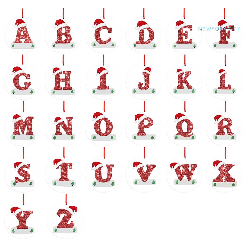 Bộ 26 Chữ Cái Trang Trí Giáng Sinh Xinh Xắn