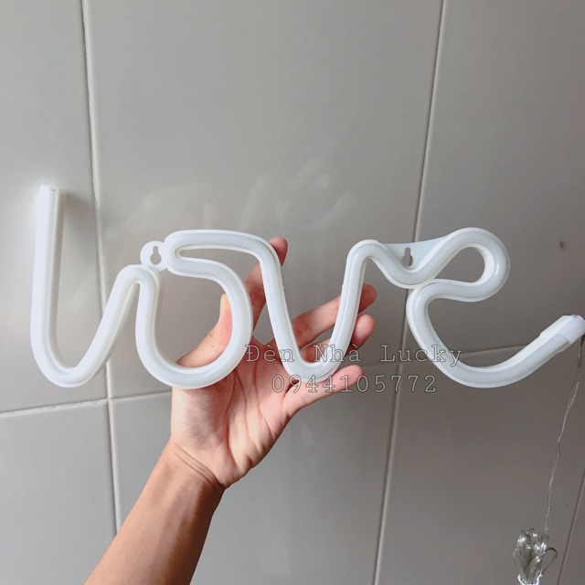 Đèn neon light chữ LOVE vàng ấm ✨✨