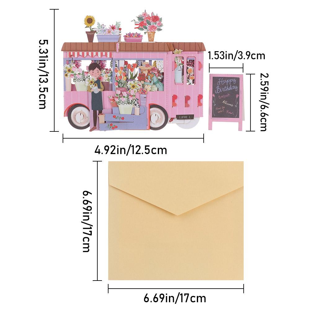 WATTLE 1 Thiệp Chúc Mừng Sinh Nhật / Đám Cưới Kèm Phong Bì