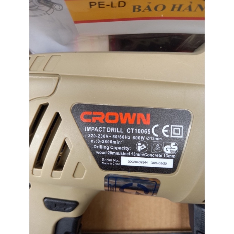 Máy Khoan CROWN CT10065 13mm