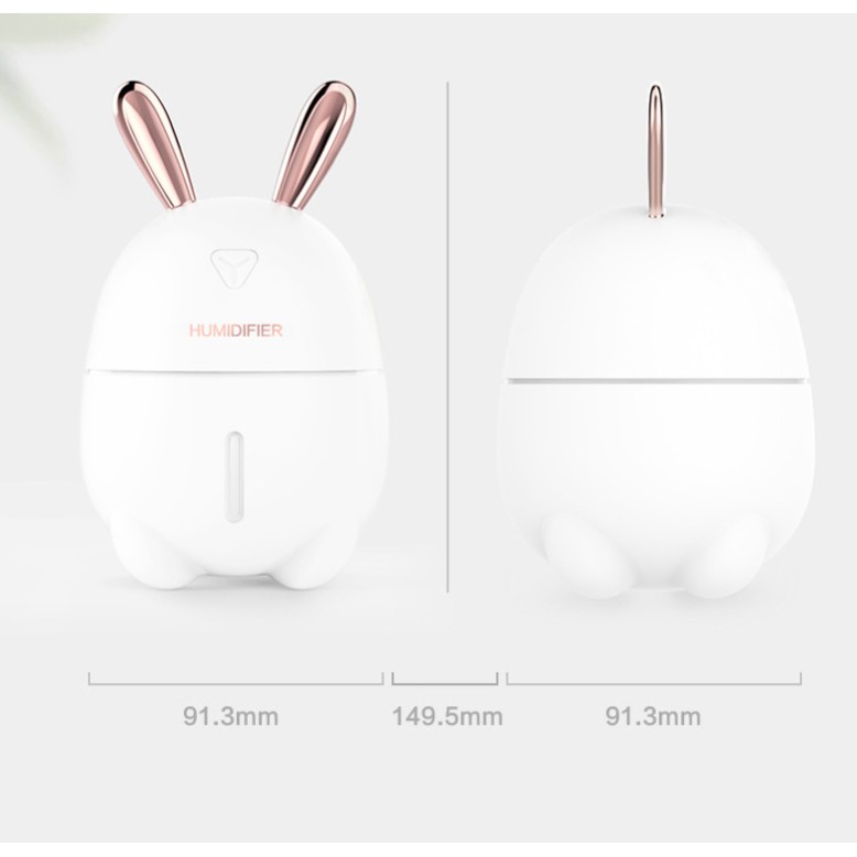 Máy phun sương Humidifier K9, dung tích 300ml, hình thỏ đáng yêu