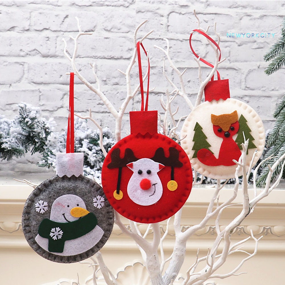 Phụ Kiện Treo Trang Trí Giáng Sinh Hình Tuần Lộc / Ông Già Noel