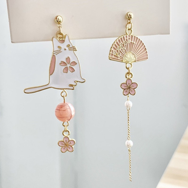 Hoa Tai Dáng Dài Hình Quạt Phong Cách Trung Hoa