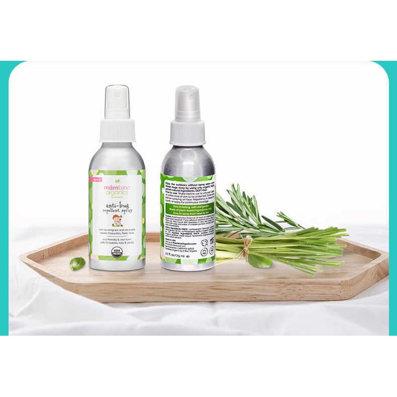 Xịt chống muỗi và côn trùng hữu cơ cho bé từ sơ sinh Mám bino Organic