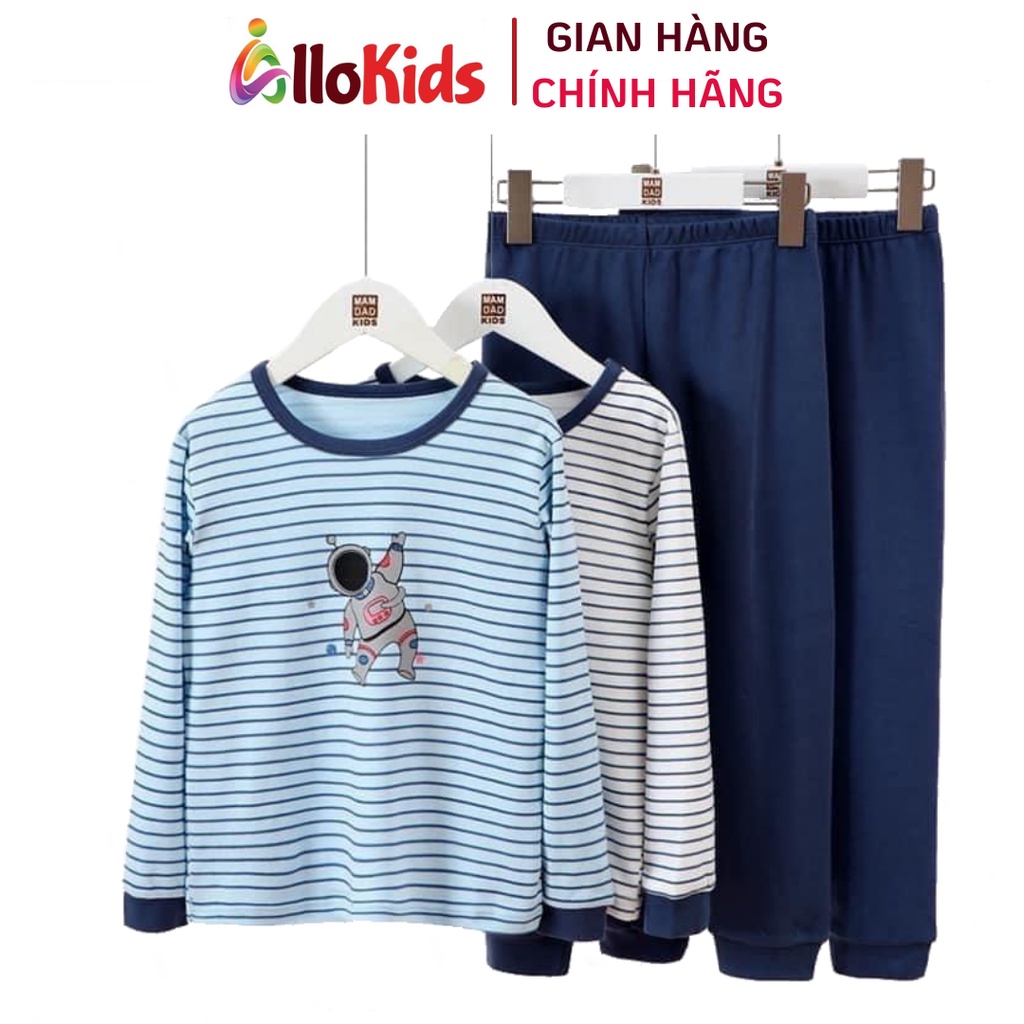 12-52kg Bộ Cotton Dài tay Thu Đông Hãng MamDadKids cho Bé Trai #vũtrụ #tiêncá