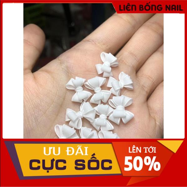 Nơ bột nail - Làm thủ công