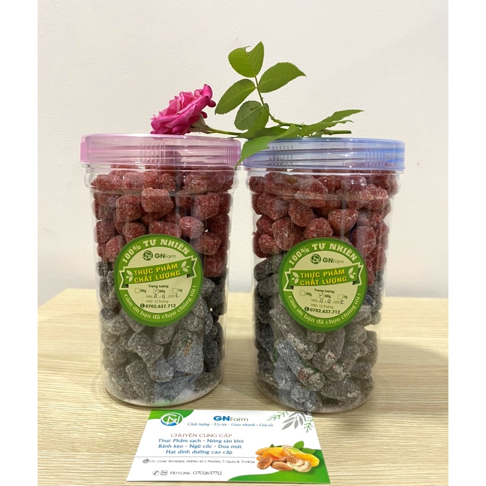 Kẹo Dâu Tây Mix Kẹo Dâu Tằm Siêu Ngon Đặc Sản Đà Lạt - 500g