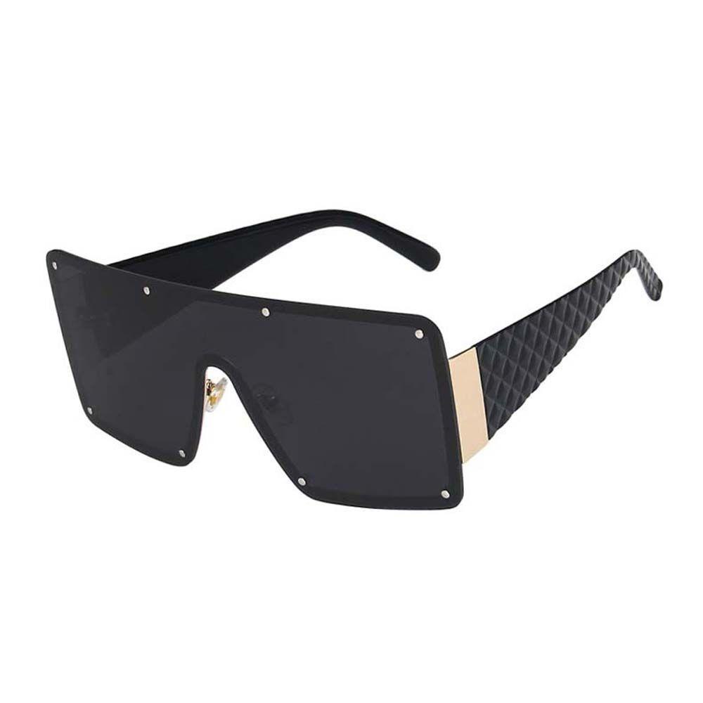 Kính Mát Gọng Vuông Lớn Màu Xanh Dương Gradient Thời Trang Cho Nữ