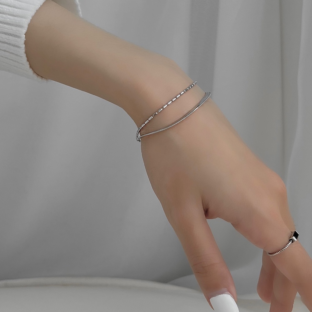 Vòng tay set hai dây liền B48 Choker Club