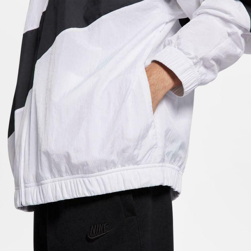 [HÀNG_CHÍNH_HÃNG] ÁO KHOÁC NIKE SWOOSH WOVEN - TRẮNG / ĐEN