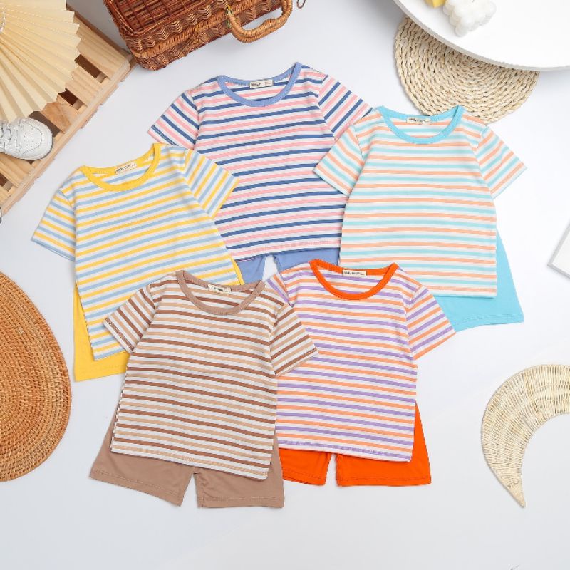 Combo 5 bộ quần áo trẻ em Minky Mom