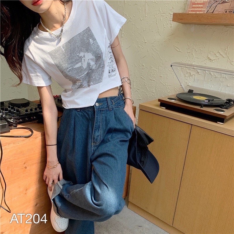 Áo kiểu nữ VN CLO in hình 1 ms - AT204