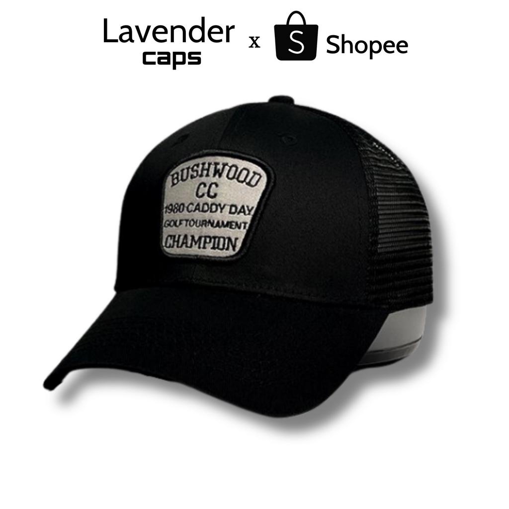 Nón kết Mũ lưỡi trai Bushwood đen logo thêu dành cho nam nữ Free size