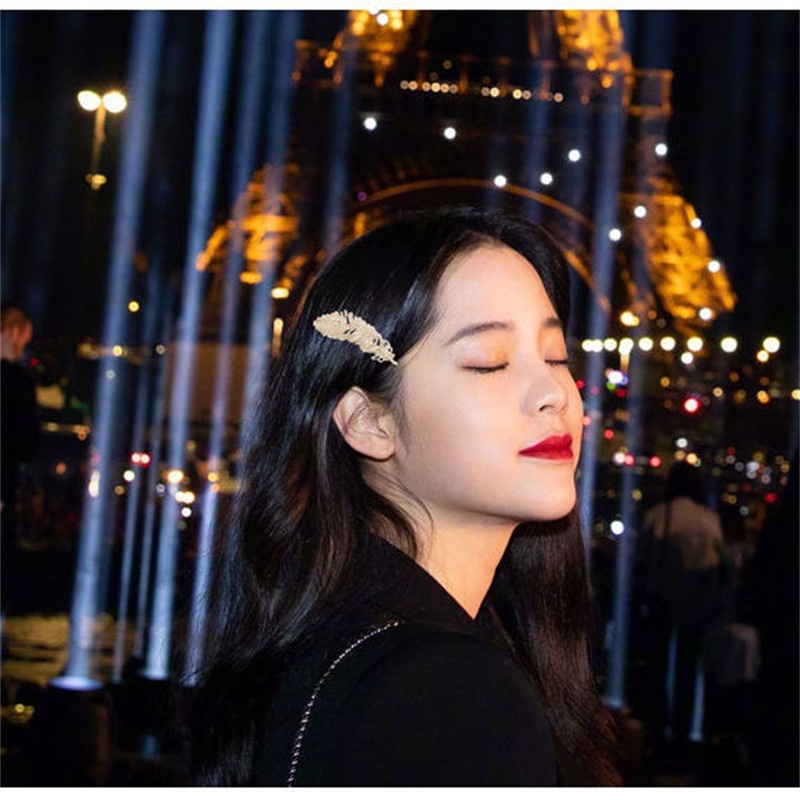 Kẹp tóc đính ngọc trai nhân tạo phong cách Hàn Quốc mới năm 2021 F074