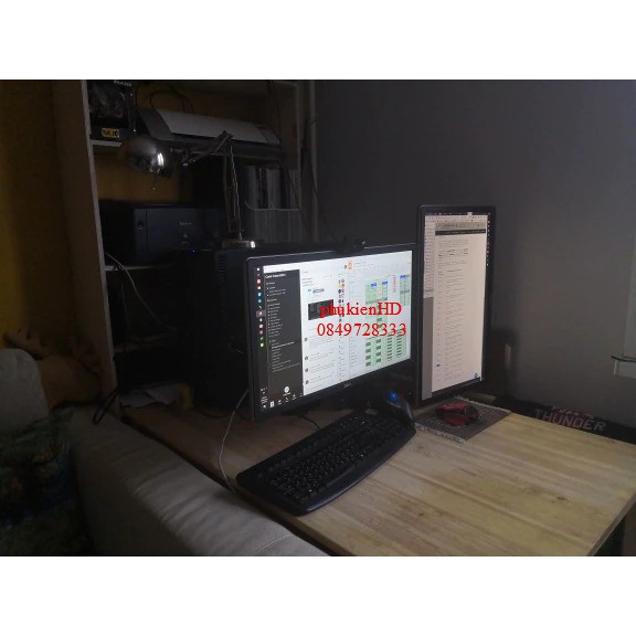 Giá treo 2 màn hình 17- 27'' NB-F160