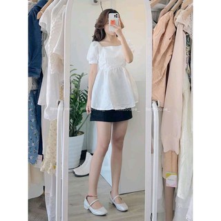 Sét áo thun von kèm chân váy kaki CAMA STORE