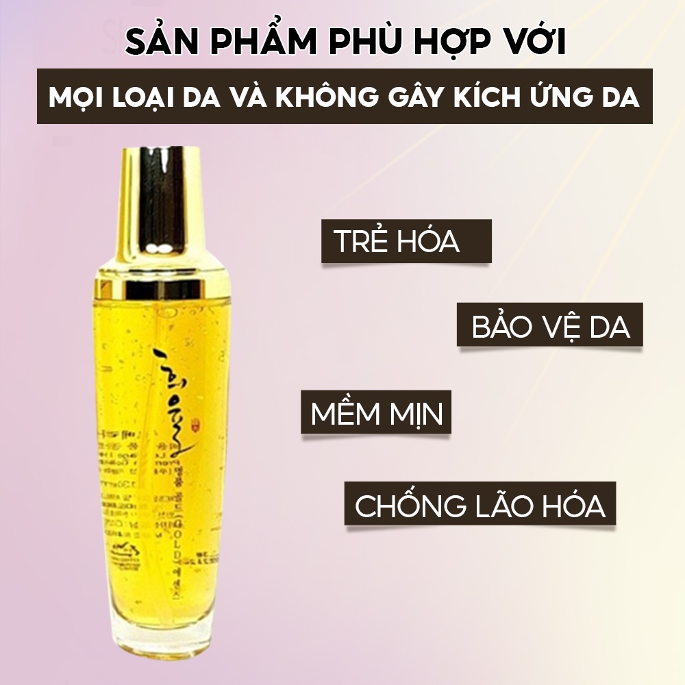 Serum vàng 24k dưỡng trắng da dưỡng ẩm chống lão hóa tinh chất vàng 24k cao cấp Labelage Hàn Quốc 130ml