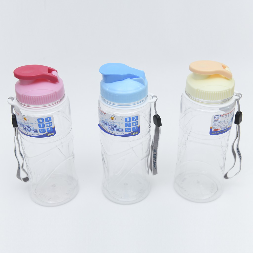 Bình đựng nước dành cho học sinh, đi du lịch, đi làm, thể thao dã ngoại mang thương hiệu Việt Nhật