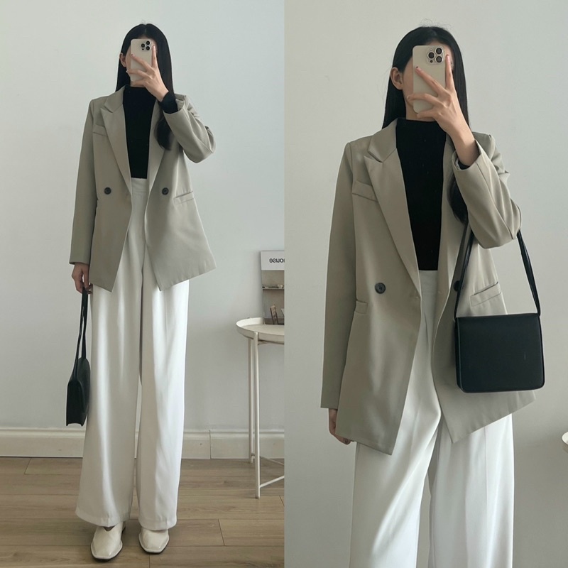 Áo blazer 2 cúc ngang (BL262) _ A0354