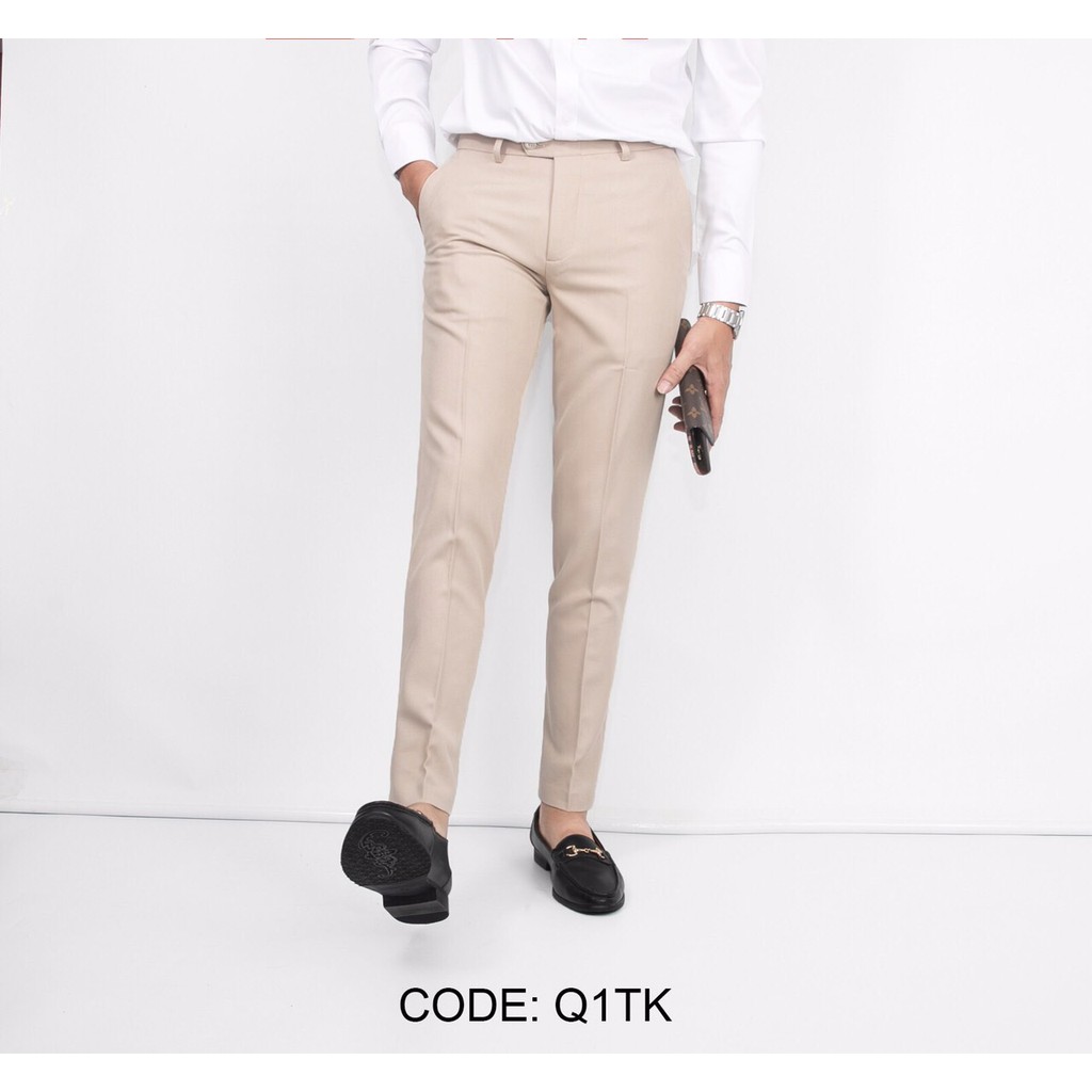 Quần âu nam cao cấp ống côn hàn quốc xuất xịn, Quần tây nam vải xuất khẩu