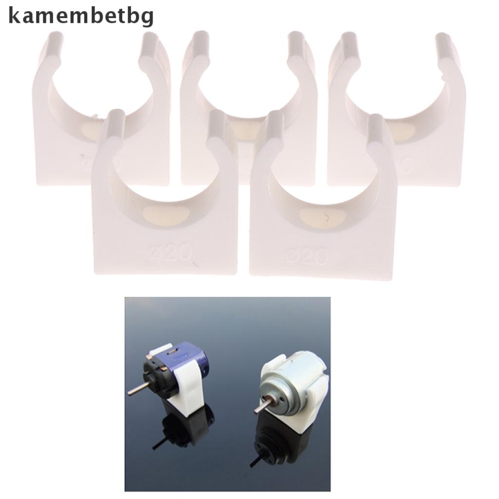 [kamembetbg] 5pcs 20mm Plastic Motor Base Mounting Bracket For 130/131/140/180 DC Motor [kamembetbg]