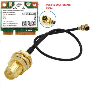 Cáp rf chuyển đổi ipex4 thành sma dài 15cm cho cardwifi