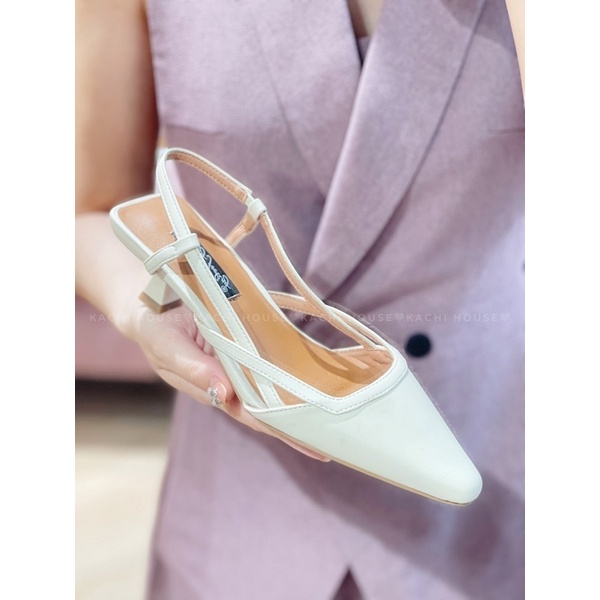 Giày quai sau gót nhọn 3p T36-2 - Kachi house