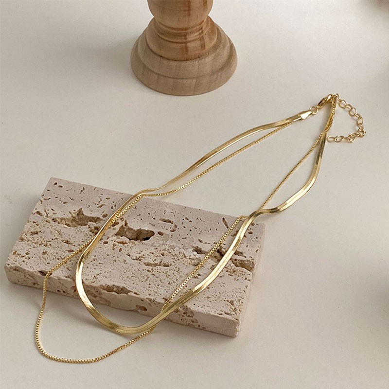 Vòng Cổ Choker Hai Lớp Phong Cách Thời Trang Hàn Quốc C61