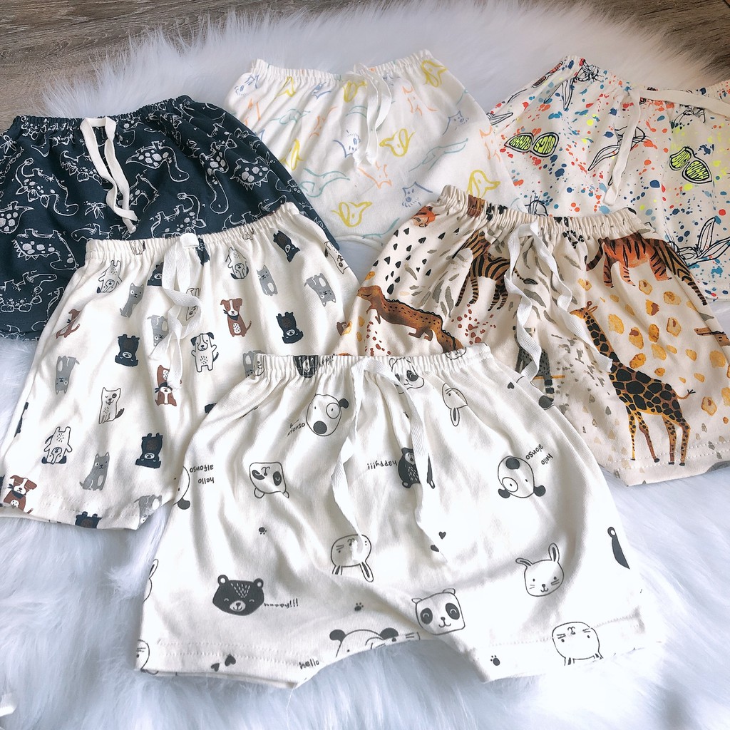 Quần đùi/ Quần ngắn cotton cho bé trai, bé gái, vải xuất dư mềm, thoải mái cho bé, màu đẹp _ Bigbaby Shop