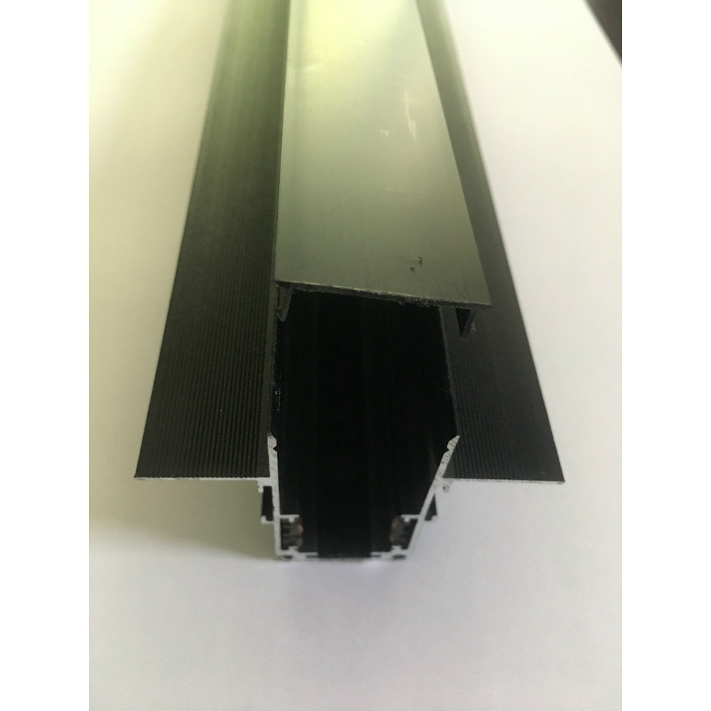 Thanh ray Nam Châm Lắp Âm, Kích thước: W76*H55 Máng LED rộng 22mm. Sơn Tĩnh Điện