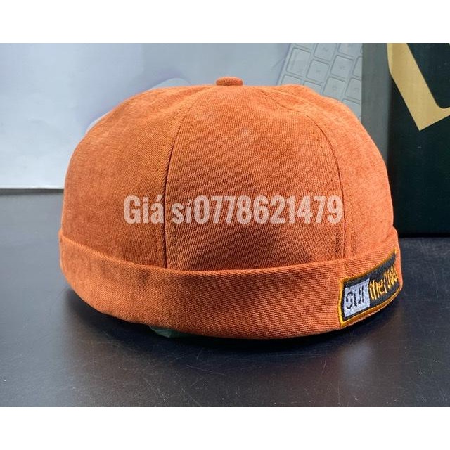 Nón nồi SUP the thời trang : mũ miki nhung unisex hàn quốc thời trang trẻ