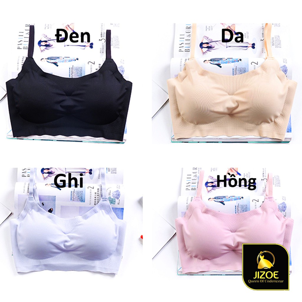 Áo bra nữ tập GYM su đúc bàn tay quai mảnh không đường may JIZOE ALT24 | BigBuy360 - bigbuy360.vn