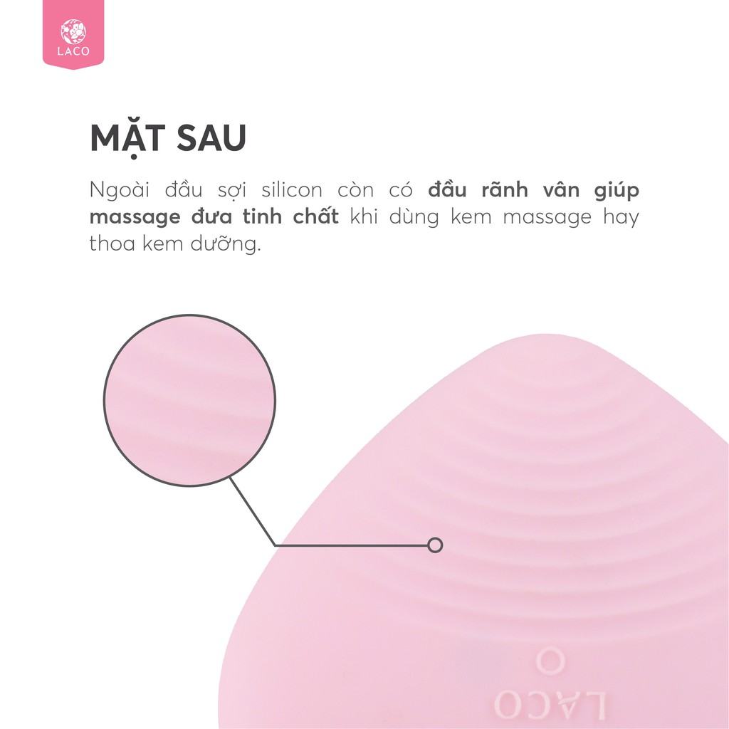 Máy rửa mặt LACO LUXURY/độc quyền toàn cầu/hình trái tim/làm sạch sâu/massage/nâng cơ/giảm nọng cằm | BigBuy360 - bigbuy360.vn