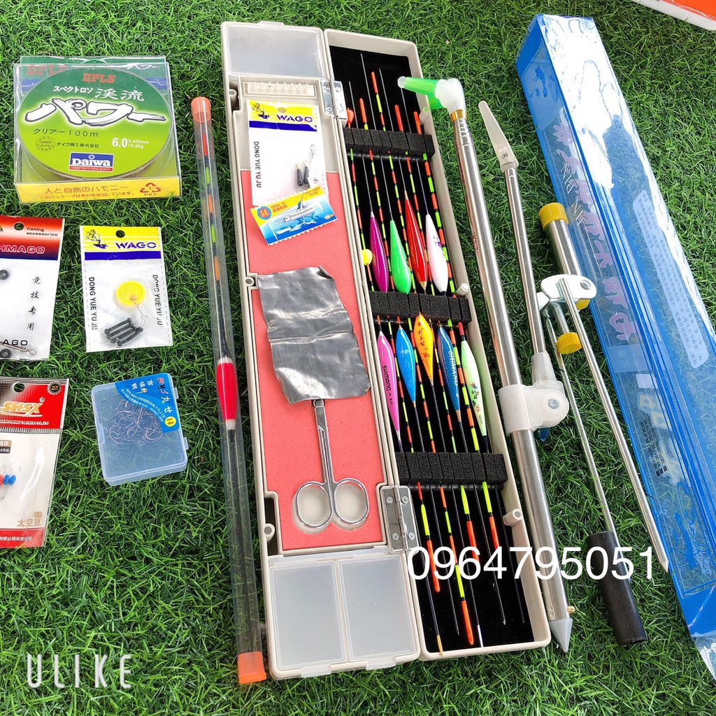 Combo phao câu đài kèm phao câu đài phao chạy và chống cần