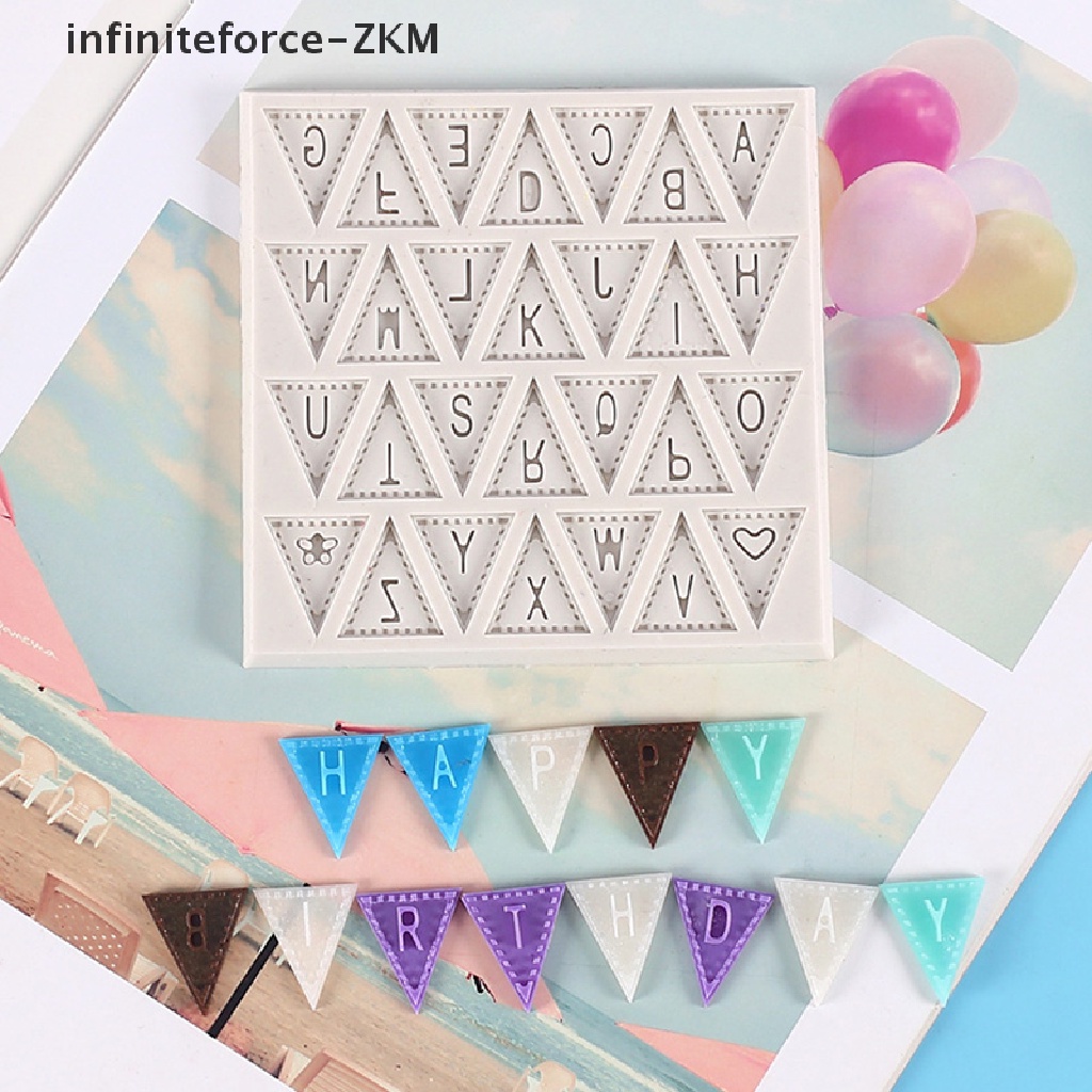 Khuôn Silicone Tạo Hình Làm Bánh Kẹo Hình 26 Chữ Cái Tiếng Anh