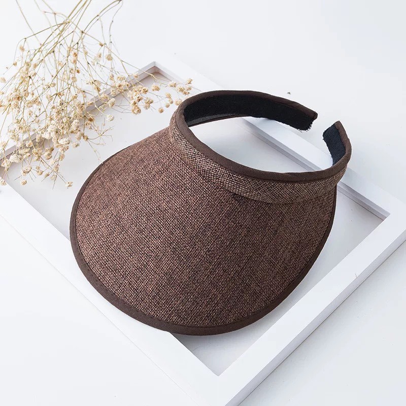 Mũ rộng vành chống nắng nửa đầu phong cách Hàn, nón chống nắng rộng vành nữ