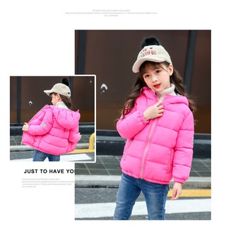 Áo phao siêu nhẹ cho bé trai bé gái màu hồng