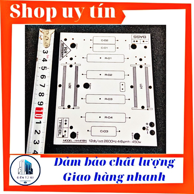 Bo mạch in pcb phân tần loa 1 bass 1 treble ( 1 cái)