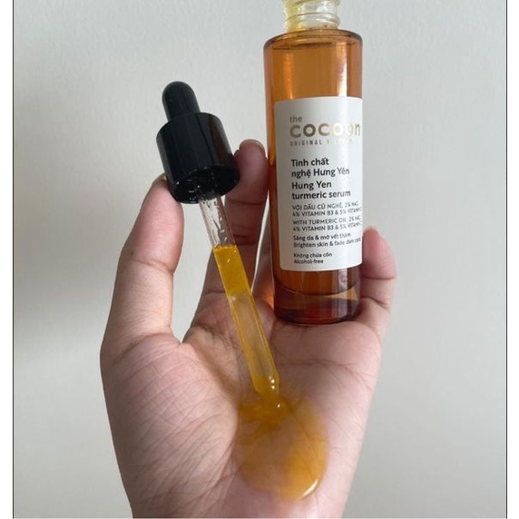 Tinh chất nghệ Hưng Yên (serum) Cocoon sáng da chuyên sâu &amp; mờ vết thâm 30ml