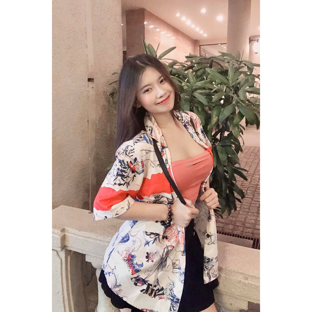 Áo sơ mi nam ngắn tay Họa tiết Form rộng, Manga -  CHÍNH HÃNG