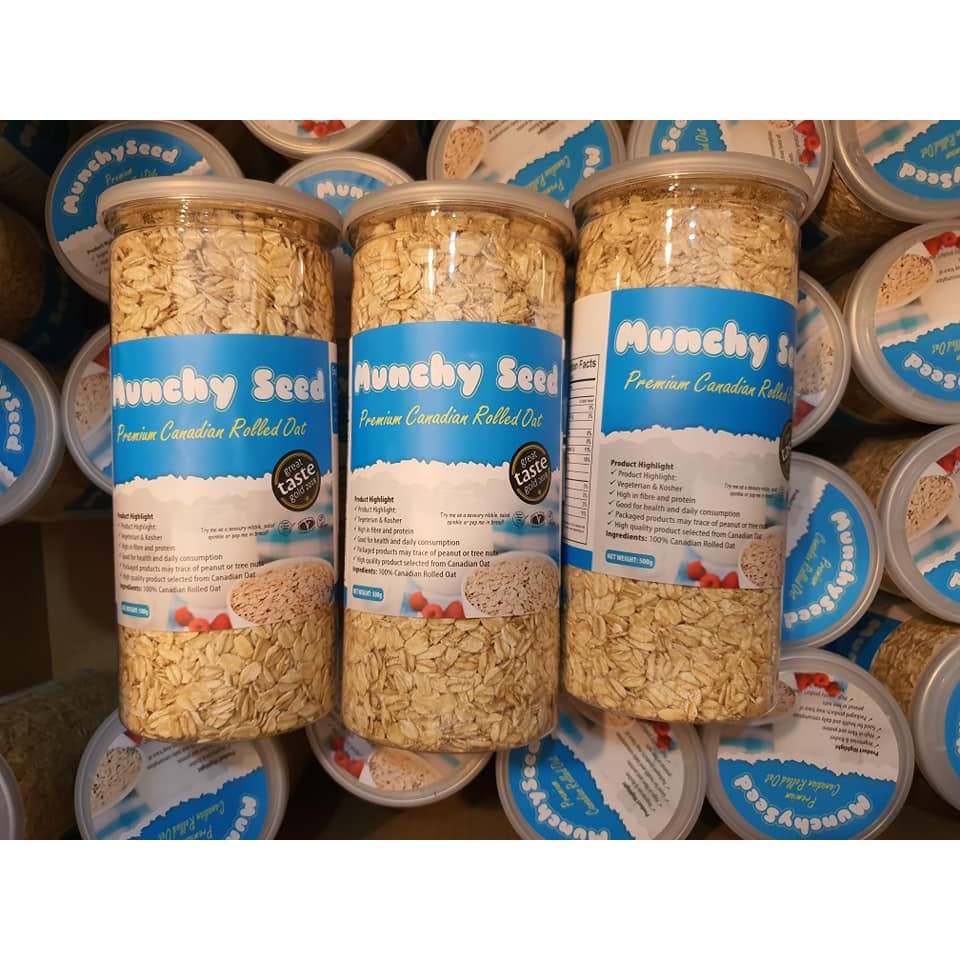 Yến mạch cán mỏng Munchy( one minute oat meal)_500gr