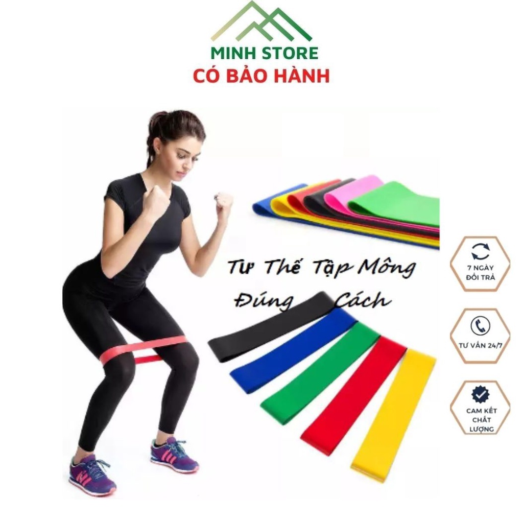 Dây Kháng Lực Tập Mông Mini Band,Dây Đàn Hồi Tập GYM,Chăm Sóc Sức Khỏe