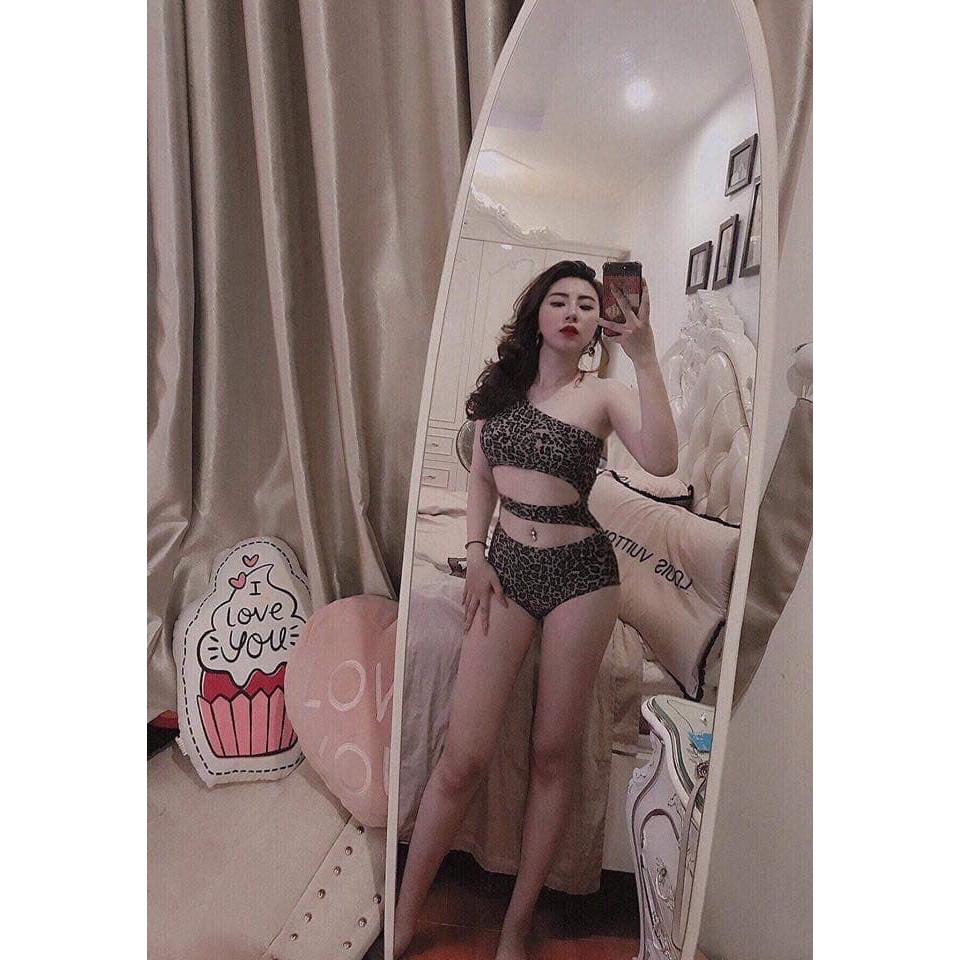 [Mã WARN20 giảm 20k đơn 150k] Bikini da beo cut-out (kèm hình thật)