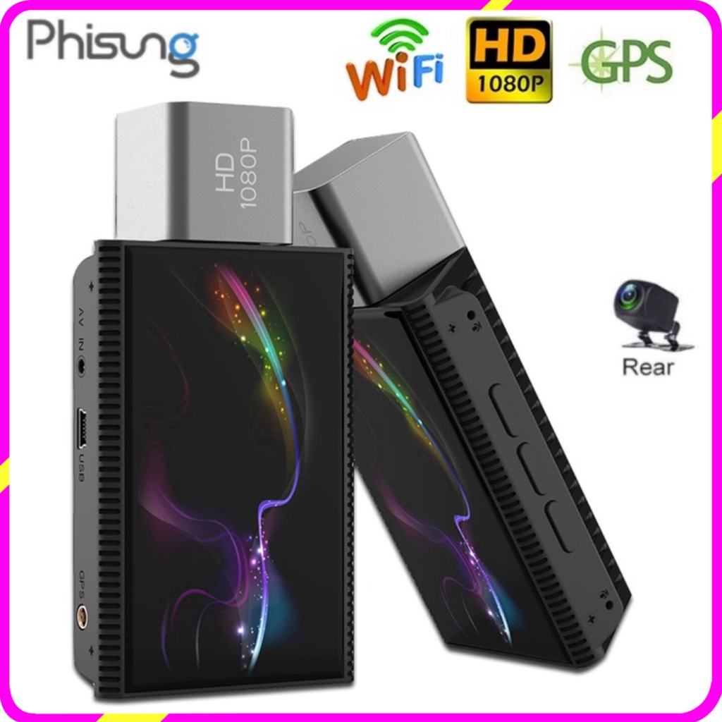 Camera hành trình ô tô Phisung K11, màn hình LCD IPS 3 inch, Ram 1GB, Rom 8GB, android 8.1 t